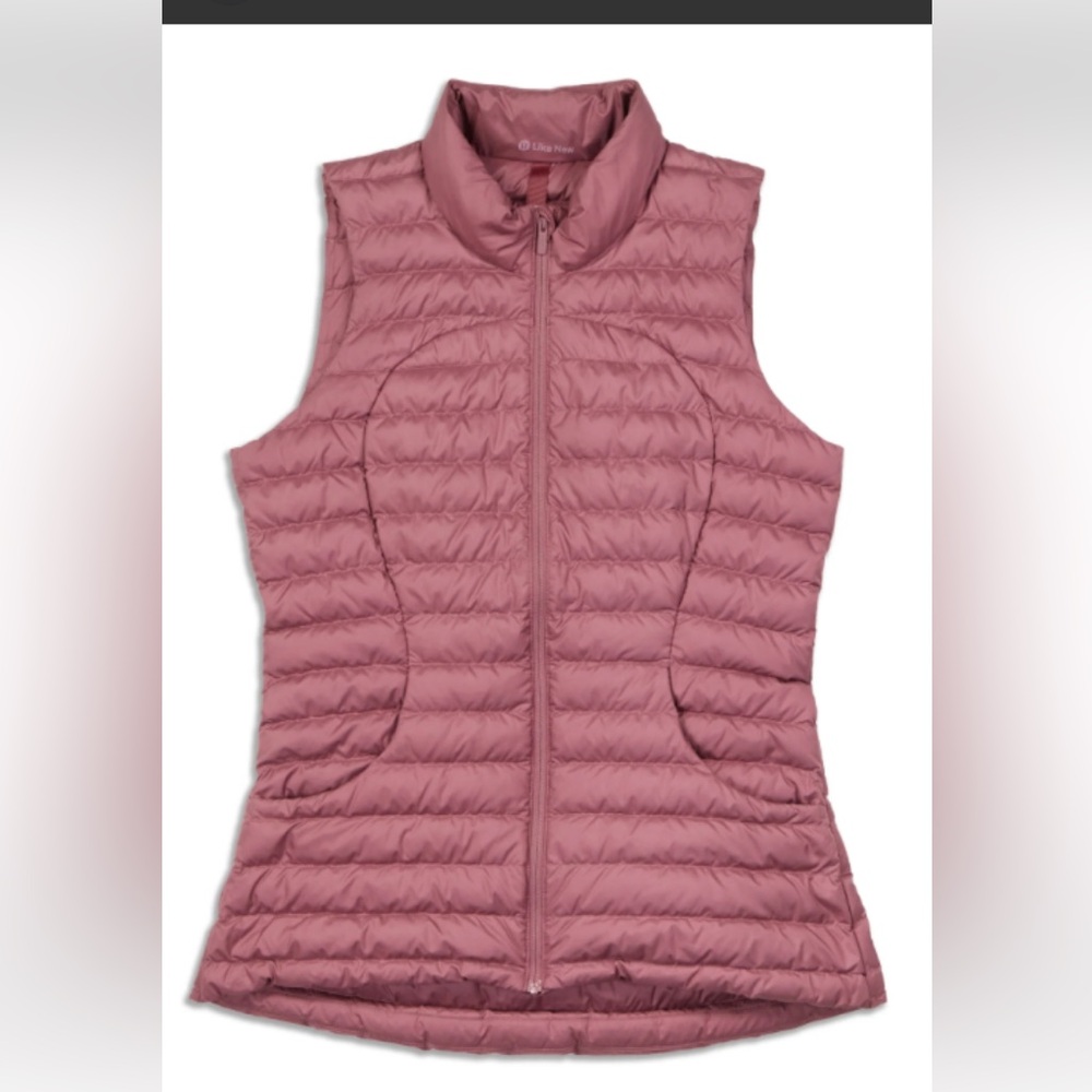 Lululemon Pack It Down puffer vest. Size 2 Plum